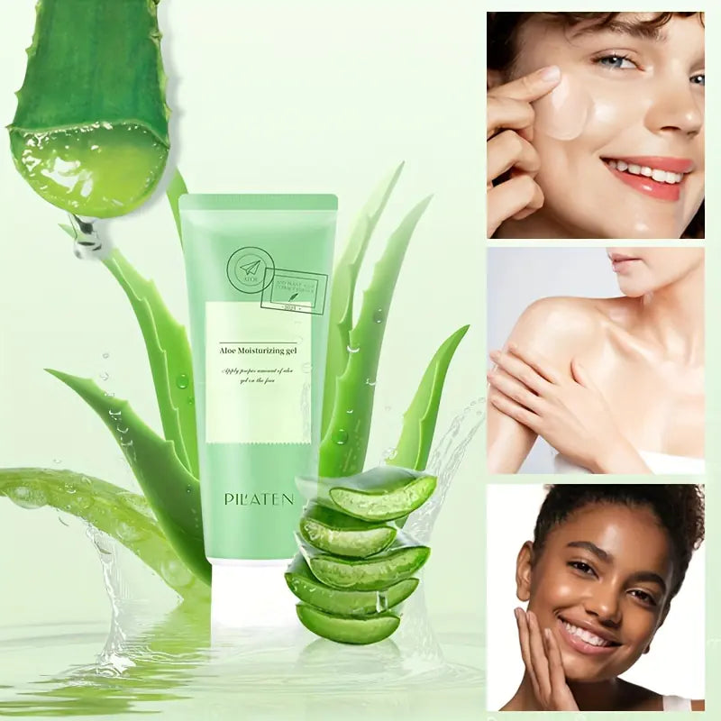 Gel d'Aloe Vera pour Hydratation et Soin Rafraîchissant du Visage